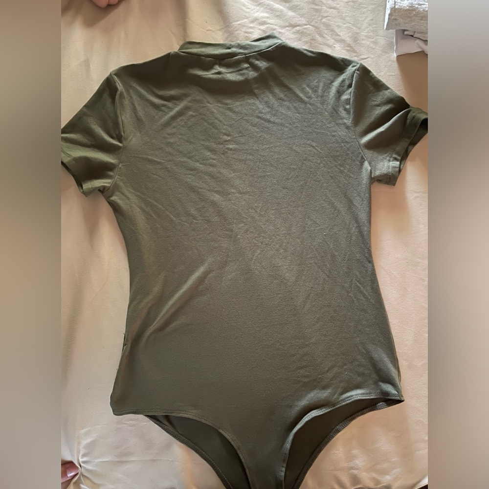Olive Green Bodysuit Size Large